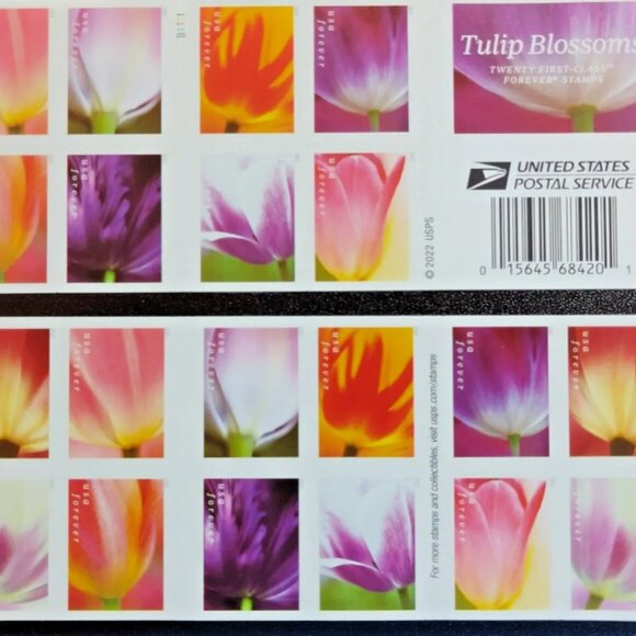 US 2023  Tulip Blossoms Forever Stamps (1000 stamps) - Picture 5 of 9